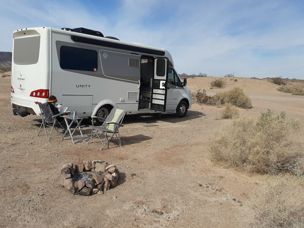 Parked in the desert