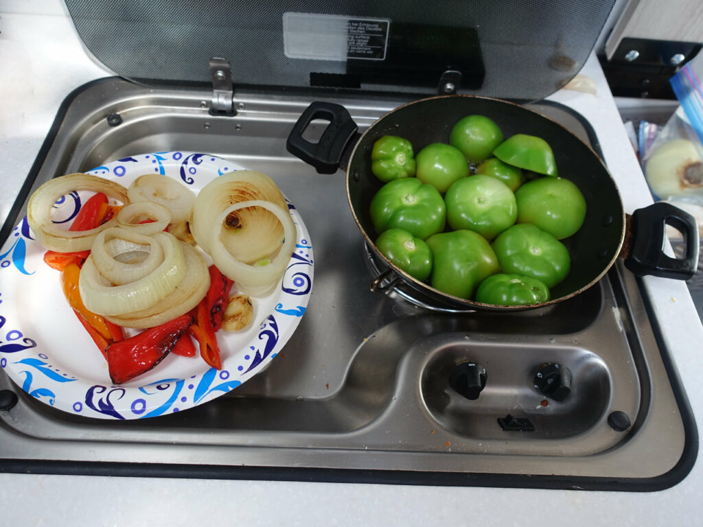 Uncombined tomatillo sauce