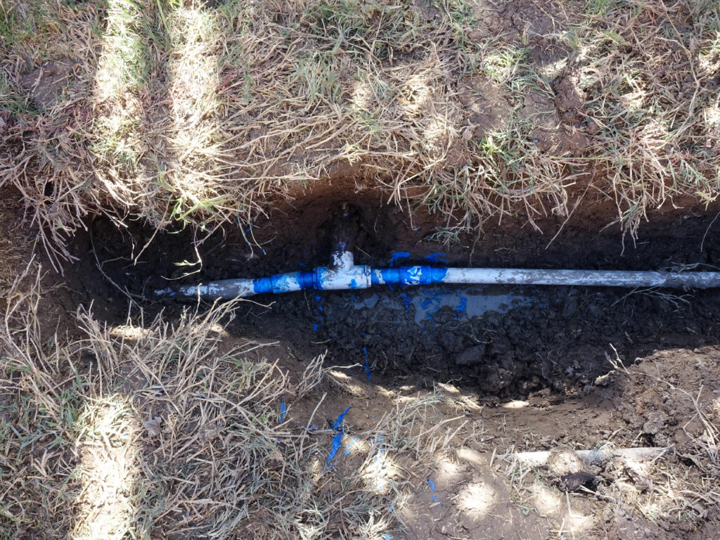 First water line repair